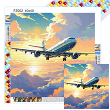 Load image into Gallery viewer, Diamond Painting - Full Square - Transportation airplane on the cloud (40*40CM)
