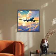 Load image into Gallery viewer, Diamond Painting - Full Square - Transportation airplane on the cloud (40*40CM)
