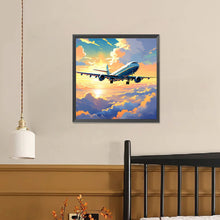 Load image into Gallery viewer, Diamond Painting - Full Square - Transportation airplane on the cloud (40*40CM)
