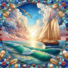 Load image into Gallery viewer, Diamond Painting - Full Square - Transportation ship on the sea (40*40CM)
