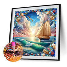 Load image into Gallery viewer, Diamond Painting - Full Square - Transportation ship on the sea (40*40CM)
