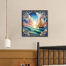 Load image into Gallery viewer, Diamond Painting - Full Square - Transportation ship on the sea (40*40CM)
