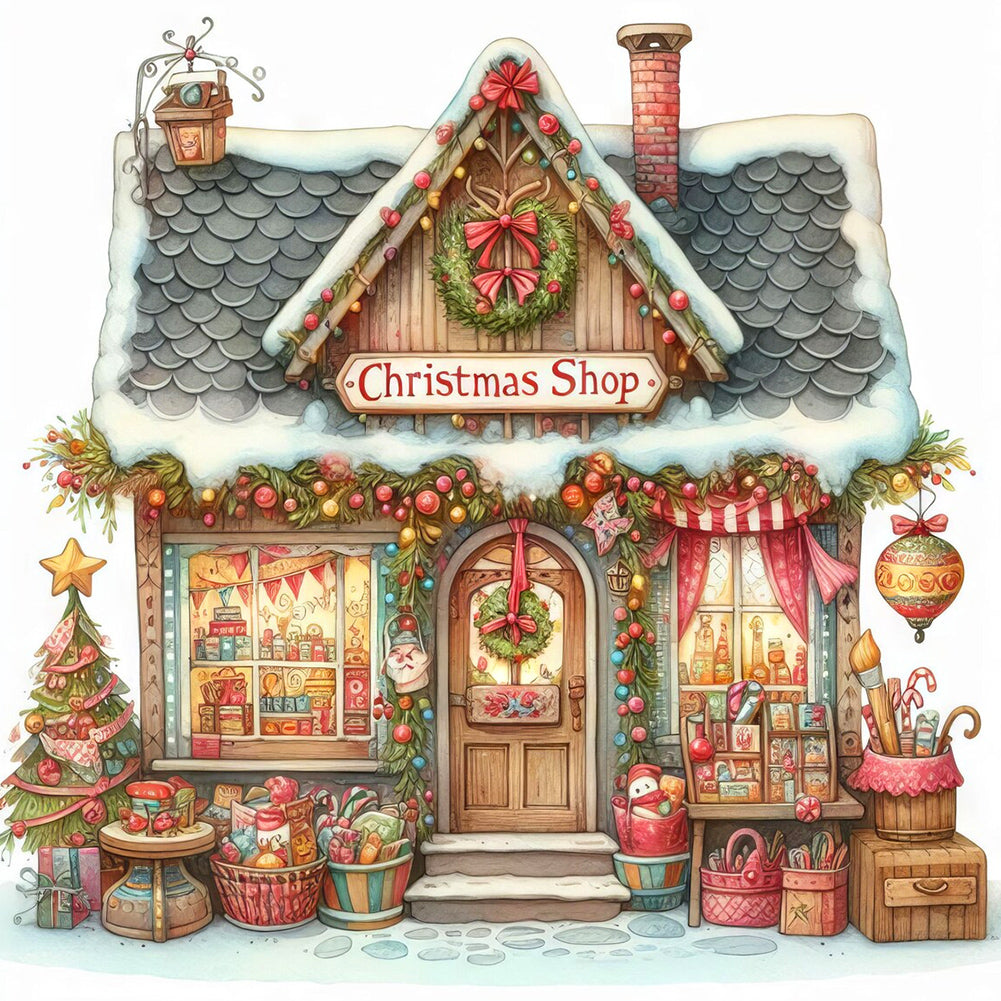 Diamond Painting - Full Round - Christmas cozy cottage (40*40CM)