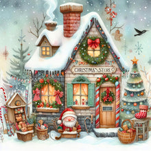Load image into Gallery viewer, Diamond Painting - Full Round - Christmas cozy cottage (40*40CM)
