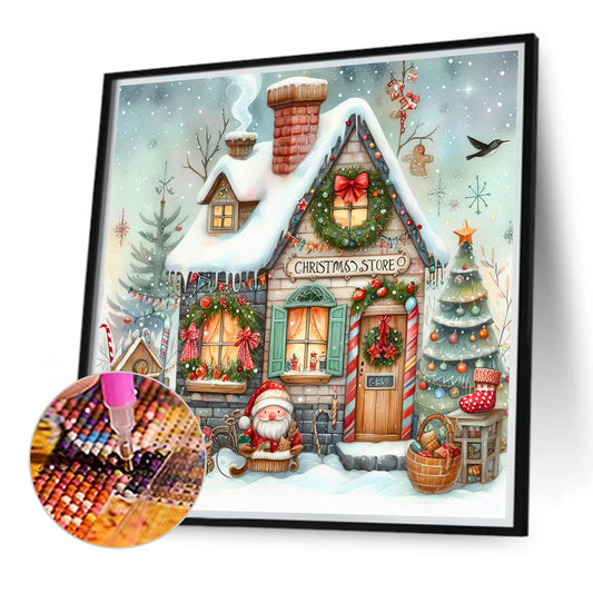 Diamond Painting - Full Round - Christmas cozy cottage (40*40CM)