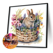 Load image into Gallery viewer, Diamond Painting - Full Round - Bunny with Flower Basket (30*30CM)
