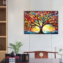 Load image into Gallery viewer, AB Diamond Painting - Full Round - Colorful Tree of Life at Sunrise (60*40CM)
