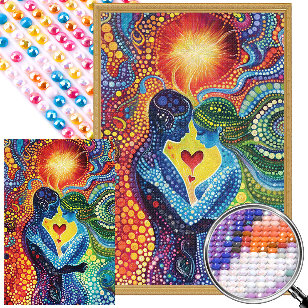 AB Diamond Painting - Full Round - Love (40*60CM)