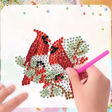 Load image into Gallery viewer, 6Pcs Christmas Cardinal Fridge Stickers Diamond Painting Art Magnets Decals
