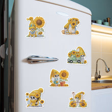 Load image into Gallery viewer, 6Pcs Sunflower Skeleton Diamond Art Fridge Magnet for Fridge Whiteboards

