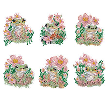 Load image into Gallery viewer, 6Pcs Flower Frog Diamond Painting Art Fridge Magnet for Fridge Whiteboards
