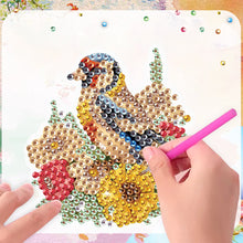 Load image into Gallery viewer, 6Pcs Flower Bird Diamond Painting Art Fridge Magnet for Fridge Whiteboards
