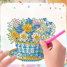 Load image into Gallery viewer, 6Pcs Flowers Diamond Painting Art Fridge Magnet for Fridge Whiteboards
