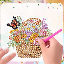 Load image into Gallery viewer, 6Pcs Flower Basket Diamond Painting Art Fridge Magnet for Fridge Whiteboards
