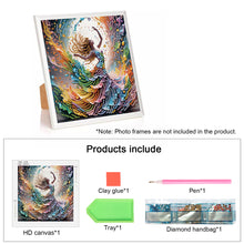 Load image into Gallery viewer, Diamond Painting - Partial Special Shaped - Beautiful skirt girl (30*30CM)
