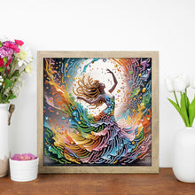 Load image into Gallery viewer, Diamond Painting - Partial Special Shaped - Beautiful skirt girl (30*30CM)
