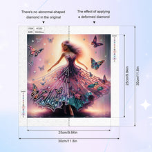 Load image into Gallery viewer, Diamond Painting - Partial Special Shaped - Beautiful skirt girl (30*30CM)
