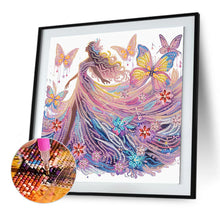 Load image into Gallery viewer, Diamond Painting - Partial Special Shaped - Beautiful skirt girl (30*30CM)
