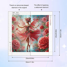 Load image into Gallery viewer, Diamond Painting - Partial Special Shaped - Beautiful skirt girl (30*30CM)
