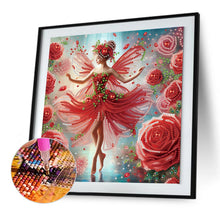 Load image into Gallery viewer, Diamond Painting - Partial Special Shaped - Beautiful skirt girl (30*30CM)
