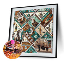 Load image into Gallery viewer, Diamond Painting - Partial Special Shaped - indian tribal decoration (30*30CM)
