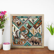 Load image into Gallery viewer, Diamond Painting - Partial Special Shaped - indian tribal decoration (30*30CM)

