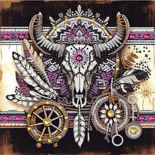 Load image into Gallery viewer, Diamond Painting - Partial Special Shaped - indian tribal decoration (30*30CM)
