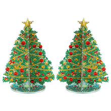 Load image into Gallery viewer, Special Shaped Christmas Tree Diamond Painting Tabletop Ornaments Kit (A)
