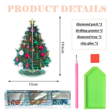 Load image into Gallery viewer, Special Shaped Christmas Tree Diamond Painting Tabletop Ornaments Kit (B)
