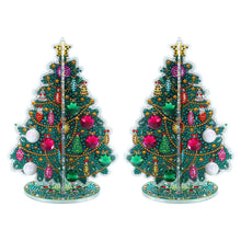 Load image into Gallery viewer, Special Shaped Christmas Tree Diamond Painting Tabletop Ornaments Kit (B)
