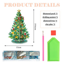 Load image into Gallery viewer, Special Shaped Christmas Tree Diamond Painting Tabletop Ornaments Kit (C)
