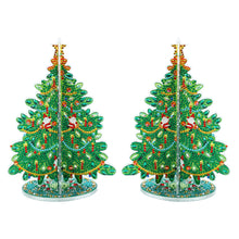 Load image into Gallery viewer, Special Shaped Christmas Tree Diamond Painting Tabletop Ornaments Kit (D)
