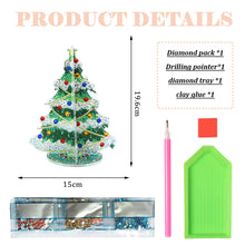 Load image into Gallery viewer, Special Shaped Christmas Tree Diamond Painting Tabletop Ornaments Kit (E)
