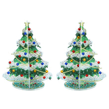 Load image into Gallery viewer, Special Shaped Christmas Tree Diamond Painting Tabletop Ornaments Kit (E)
