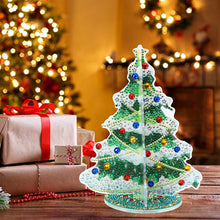 Load image into Gallery viewer, Special Shaped Christmas Tree Diamond Painting Tabletop Ornaments Kit (E)
