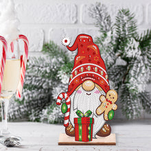 Load image into Gallery viewer, Wooden Special Shaped Cute Gnome 5D DIY Diamond Art Tabletop Decor Bedroom Decor
