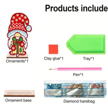 Load image into Gallery viewer, Wooden Special Shaped Cute Gnome 5D DIY Diamond Art Tabletop Decor Bedroom Decor
