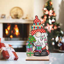 Load image into Gallery viewer, Wooden Special Shaped Cute Gnome 5D DIY Diamond Art Tabletop Decor Bedroom Decor
