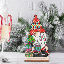 Load image into Gallery viewer, Wooden Special Shaped Cute Gnome 5D DIY Diamond Art Tabletop Decor Bedroom Decor
