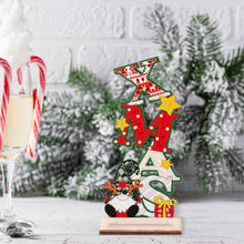 Load image into Gallery viewer, Wooden Special Shaped Cute Gnome 5D DIY Diamond Art Tabletop Decor Bedroom Decor
