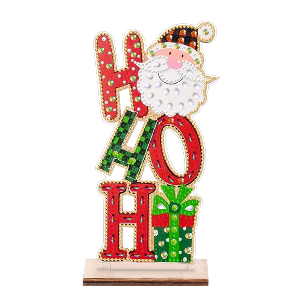 Wooden Special Shaped Cute Gnome 5D DIY Diamond Art Tabletop Decor Bedroom Decor