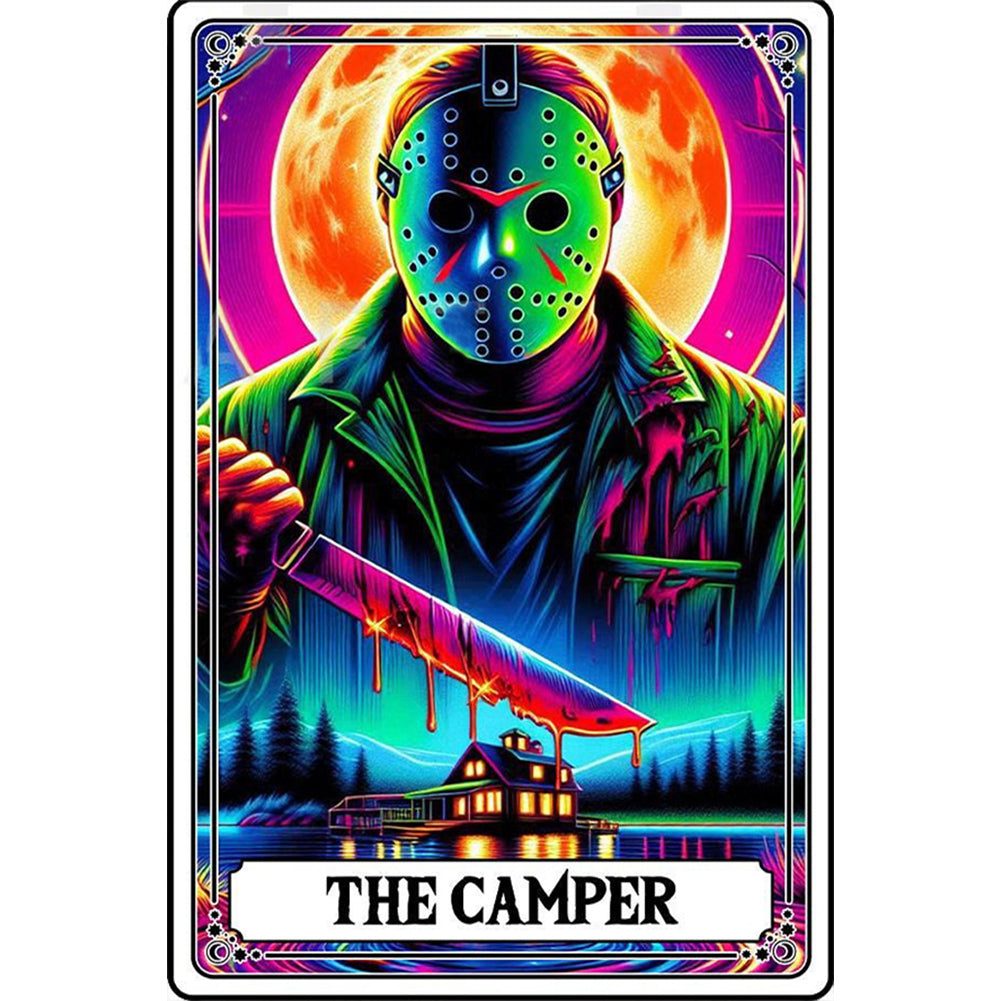 Diamond Painting - Full Round - Abstract Tarot Cards for Horror Killers (40*60CM)