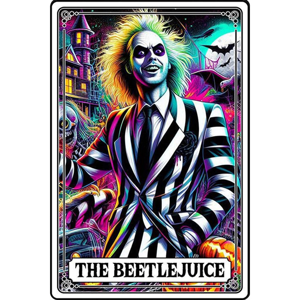 Diamond Painting - Full Round - Abstract Tarot Cards for Horror (40*60CM)