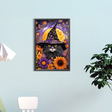 Load image into Gallery viewer, Diamond Painting - Full Round - Halloween Cat (40*60CM)
