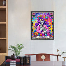 Load image into Gallery viewer, Diamond Painting - Full Round - Skull Girl and Dog Tarot Cards (40*50CM)
