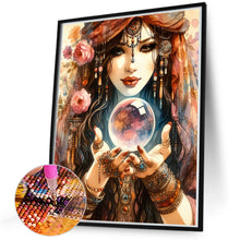 Load image into Gallery viewer, Diamond Painting - Full Round - Gypsy Card Girl (40*50CM)

