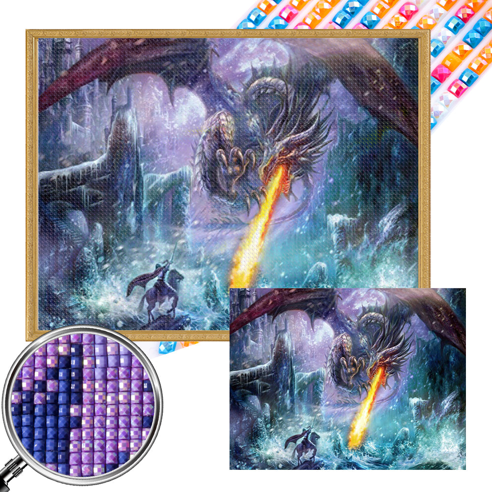 AB Diamond Painting - Full Square - Dragon slayer (50*40CM)