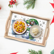 Load image into Gallery viewer, Christmas Diamond Painting Wooden Serving Tray Home Decoration (Green Snowman)
