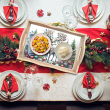 Load image into Gallery viewer, Christmas Diamond Painting Wooden Serving Tray Home Decoration (Green Elk)
