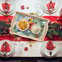 Load image into Gallery viewer, Christmas Diamond Painting Wooden Serving Tray Home Decoration (Two Birds)
